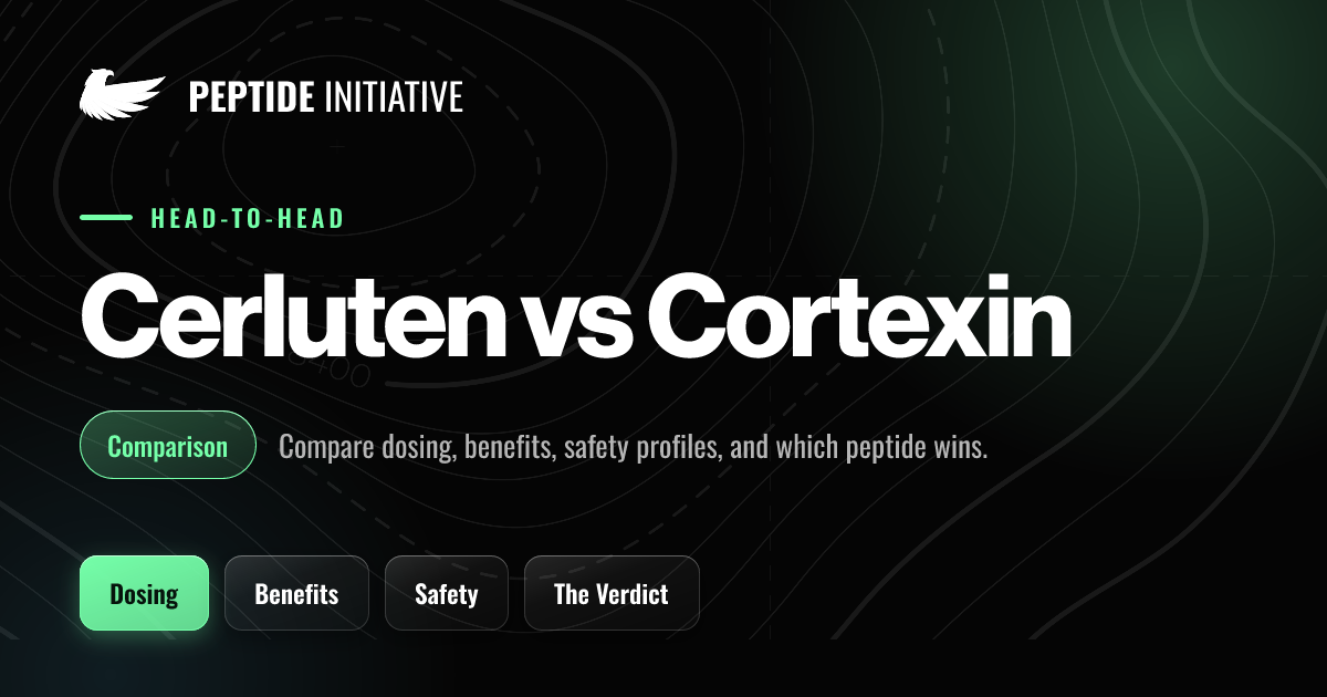 Cerluten vs Cortexin — Peptide Comparison | Peptide Initiative