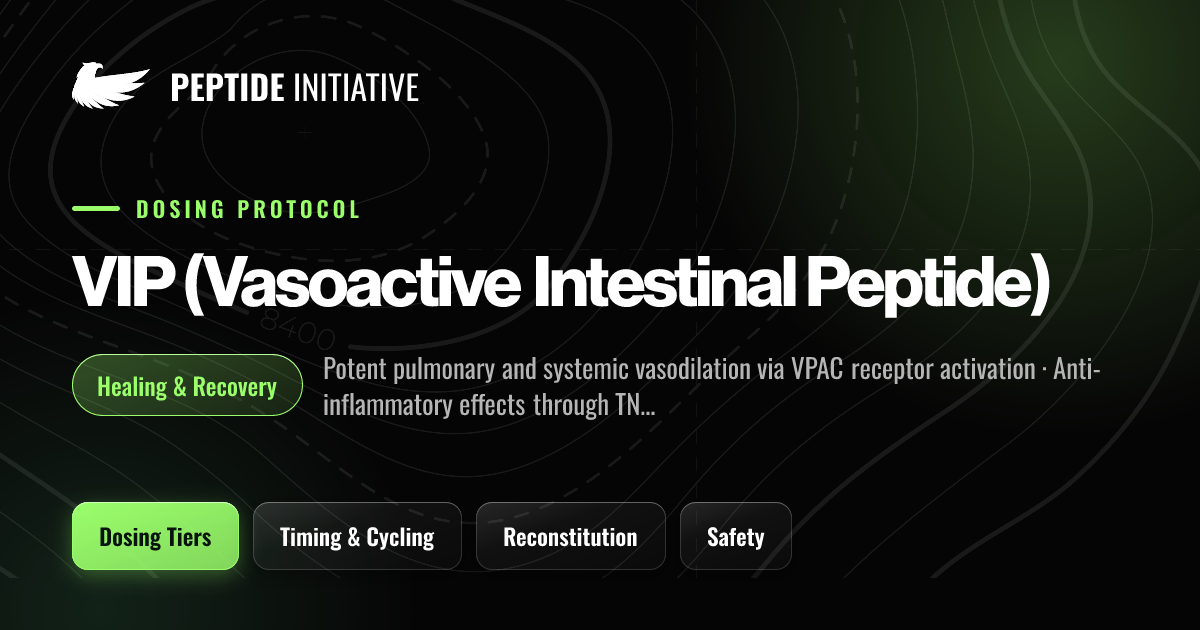 VIP (Vasoactive Intestinal Peptide) Protocol —… | Peptide Initiative